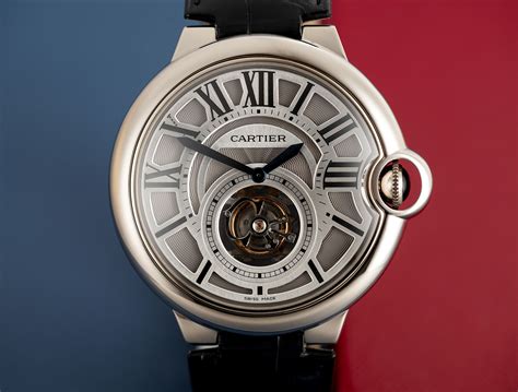 reloj cártier tourbillon|cartier ballon bleu blue line.